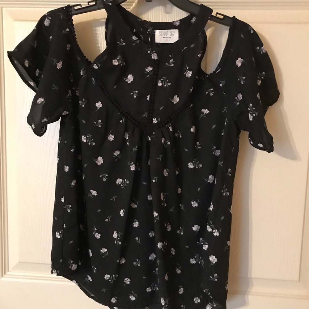 Women’s Sienna Sky Floral Cold Shoulder Tank